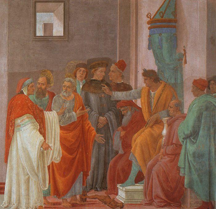 Filippino Lippi Disputation with Simon Magus Norge oil painting art